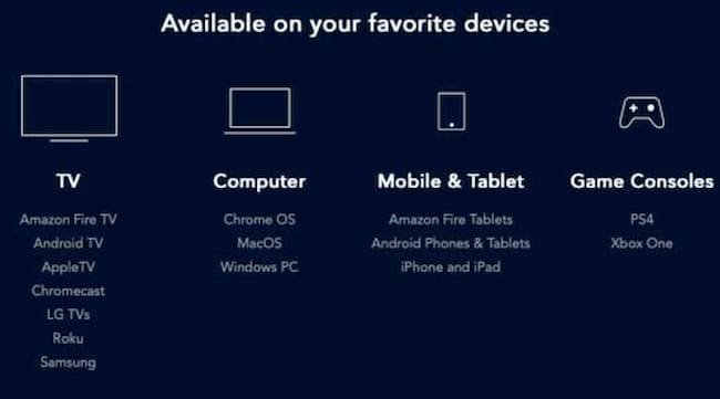 disney plus compatible devices