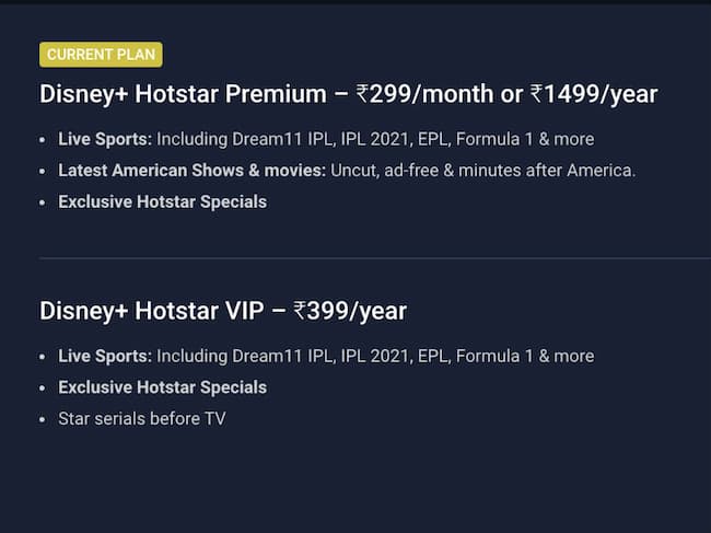 Disney+ hotstar live online ipl