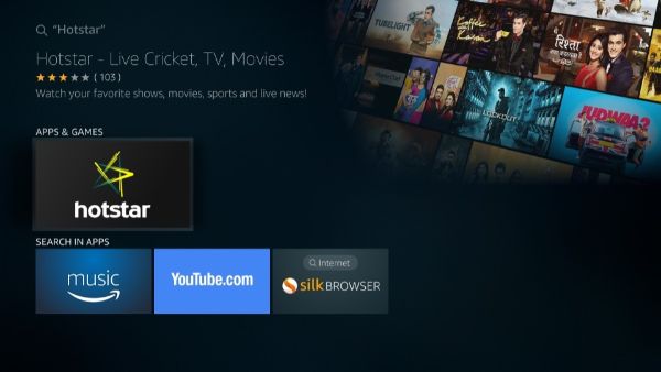 How to get on sale hotstar on firestick